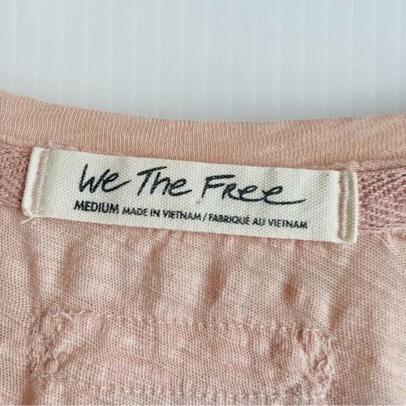 We the Free by Free People long sleeve peach colored top size medium - Picture 6 of 8